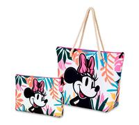 Karactermania - Bolsa De Playa Soleil Con Neceser De Regalo. Minnie Mouse Island