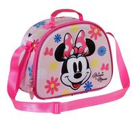 Karactermania Bolsa Portamerienda 3D Minnie Mouse Floral Rosa