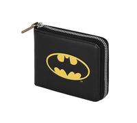 KARACTERMANIA DC Comics Batman Bat-Wallet Man Zip, Negro, 12 x 10 cm