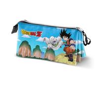 Karactermania Dragon Ball (Bola de Dragón) Goku Piccolo-Estuche Portatodo Triple, Azul, 23 x 11 cm