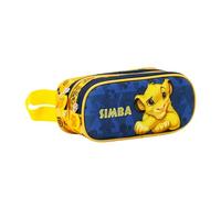 Disney El Rey León Simba Rest-Estuche Portatodo 3D Doble, Azul Oscuro, 22 x 9.5 cm
