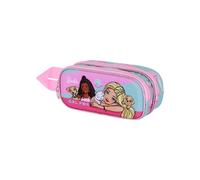 Karactermania Barbie Pets-Estuche Portatodo 3D Doble, Rosa, 22 x 10 cm