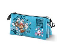 KARACTERMANIA Estuche Triple Chopper de una Pieza, Azul, 23 x 11 cm