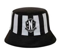 Wednesday Miércoles-Gorro Infantil Bucket, 25 x 15 cm, Negro Original