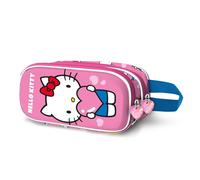 KARACTERMANIA Hello Kitty Heart-3D Double Pencil Case, Pink, 22 x 10 cm