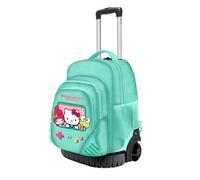 KARACTERMANIA Hello Kitty Videogame-Fan GTS - Mochila con Ruedas 3.0, Turquesa, 32 x 44 cm, Capacidad 33,79 l
