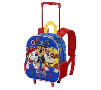 Karactermania La Patrulla Canina Cool-Mochila 3D con Ruedas Pequeña, Azul, 26 x 34 cm, Capacidad 7 L
