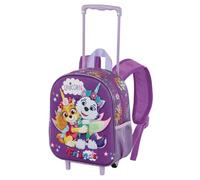 Karactermania La Patrulla Canina Magic-Mochila 3D con Ruedas Pequeña, Lila, 26 x 34 cm, Capacidad 7 L