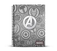 Karactermania Los Vengadores Assault - Cuaderno Papel Cuadriculado DIN A4