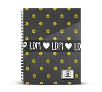 KARACTERMANIA Martina d'Antiochia (La Diversión de Martina) Grey-Cuaderno Papel Cuadriculado DIN A4