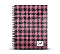 KARACTERMANIA Martina D'Antiochia (La Diversión de Martina) Pink-Cuaderno Papel Cuadriculado DIN A4, Cranberry (00029)