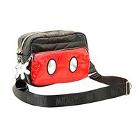 Disney Mickey Mouse Air-Bolso IBiscuit Padding, Negro, 23 x 16 cm