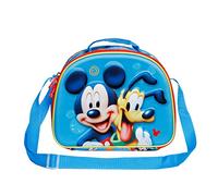 Mickey Mouse Pluto-Bolsa Portamerienda 3D, Azul, 25.5 x 20 cm