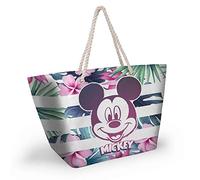 Karactermania Mickey Mouse Summer-Bolsa de Playa Soleil, Rosa (Pink)