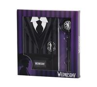 Karactermania Miércoles Uniform-Caja Regalo con Diario y Bolígrafo Fashion, Negro