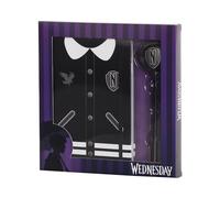 KARACTERMANIA Miércoles Varsity-Caja Regalo con Diario y Bolígrafo Fashion, Negro