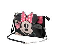 KARACTERMANIA Minnie Mouse Bloom-Bolso Handy Triple, Negro