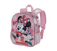 Disney Minnie Mouse Garden-Mochila 3D Pequeña, Rosa, 26 x 31 cm, Capacidad 8.5 L
