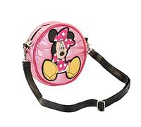 Disney Minnie Mouse Shoes-Bolso Redondo Padding, Rosa, 18.5 x 18.5 cm