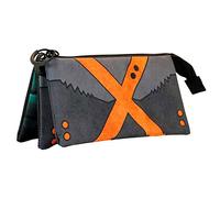 Karactermania Estuche portatodo triple My Hero Academia X – FAN, gris