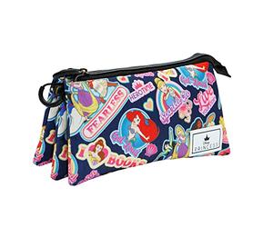 KARACTERMANIA Princesas Disney Fearless-Estuche Portatodo Triple HS, Multicolor