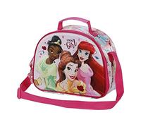 Disney Princesas Disney Strong-Bolsa Portamerienda 3D, Rosa, 25.5 x 20 cm
