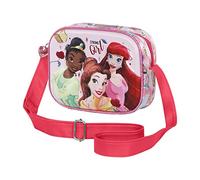 Karactermania Princesas Disney Strong-Bolso Cuadrado 3D, Azul