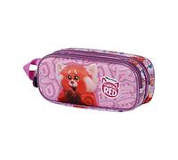 Disney Red Yaay-Estuche Portatodo 3D Doble, Rosa, 22 x 9.5 cm