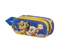 Disney El Rey León Nala-Estuche Portatodo 3D Doble, Azul, 22 x 9.5 cm