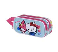 Karactermania Sanrio Hello Kitty Friendship-Estuche Portatodo 3D Doble, Azul, 22 x 10 cm