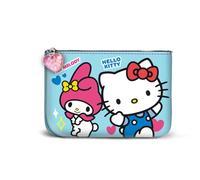 Karactermania Sanrio Hello Kitty Friendship-Monedero Cuadrado Pequeño, Azul, 13 x 10 cm