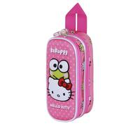 Karactermania Sanrio Hello Kitty Funny-Estuche Portatodo 3D Doble, Rosa, 22 x 10 cm