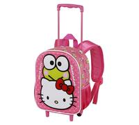 Karactermania Sanrio Hello Kitty Funny-Mochila 3D con Ruedas Pequeña, Rosa, 26 x 34 cm, Capacidad 7 L