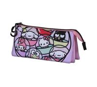 Karactermania Sanrio Hello Kitty Gashapon-Estuche Portatodo Triple, Rosa, 23 x 11 cm