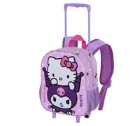 Karactermania Sanrio Hello Kitty Playful-Mochila 3D con Ruedas Pequeña, Rosa, 26 x 34 cm, Capacidad 7 L