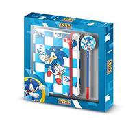 Karactermania Sega-Sonic Blue Lay-Caja Regalo con Diario y Bolígrafo Fashion, Azul