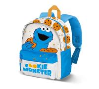 Karactermania Barrio Sésamo Monstruo de las Galletas Cookie-Mochila Preescolar Joy, Blanco, 22 x 27 cm, Capacidad 5 L