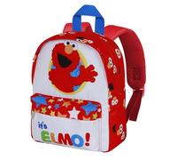 Karactermania Mochila preescolar Barrio Sésamo Elmo Hello Joy Blanco 22x27 cm 5L Talla única