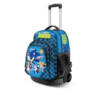 KARACTERMANIA Sonic The Hedgehog Go-Fan GTS - Mochila con Ruedas 3.0, Azul, 32 x 44 cm, Capacidad 33,79 l
