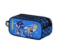KARACTERMANIA Sonic The Hedgehog Go-Trick Fan 2.2 - Estuche para lápices, Azul, 23 x 11 cm