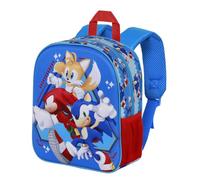 Karactermania Sonic The Hedgehog Heroes-Mochila 3D Elite, Azul, 25 x 30 cm, Capacidad 7 L