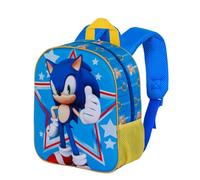 Karactermania Sonic The Hedgehog Star-Mochila 3D Elite, Azul 25 x 30 cm, Capacidad 7 L