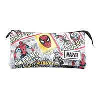 KARACTERMANIA Spiderman Strip-Estuche Portatodo Triple HS, Beige