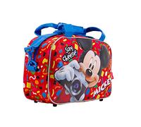Disney Mickey Mouse Say Cheese-Bolsa de Deporte, Rojo, 38 x 25 cm, Capacidad 14 L