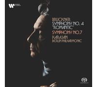 Karajan BPO Bruckner: Sinfonías No. 4 y 7 recién remasterizado 2 SACD híbrido...