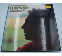 Karajan - KARAJAN/BERLINER 5 symphonien MENDELSSOHN 5LP's 1975 DG