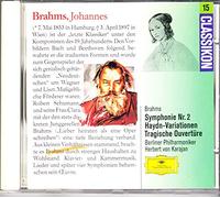 Karajan – Brahms: Sinfonía nº 2 / Variaciones de Haydn / Obertura – Importación