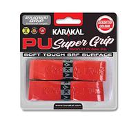 Karakal ARAKAL Universal PU Grip de Sustitucian - Packs de 2, Colors- Red