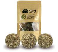 KaraLuna 3X Catnip Ball I Juguete para Gatos Hecho de Catnip