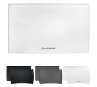 KaraLuna Alfombrilla de Silicona Premium para comedero de 48 x 30 cm (Transparente, Rectangular), Alfombrilla para Comida para Gatos, comedero para Perros, comedero para Perros, Alfombrilla de